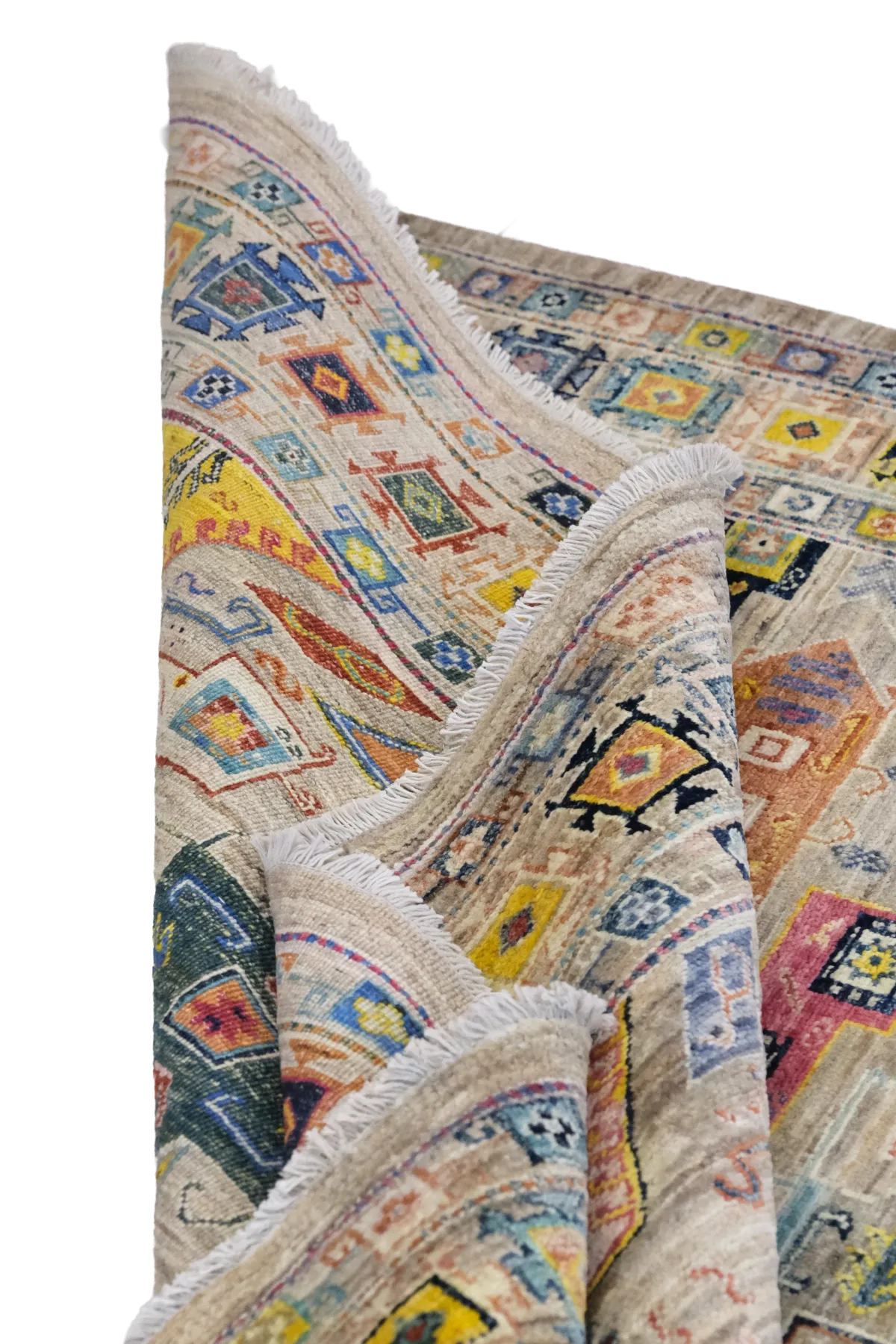 Afgan Halı  %100 Saf Yün  2.32x.1.66= 3.85m2  35x40 ilmek