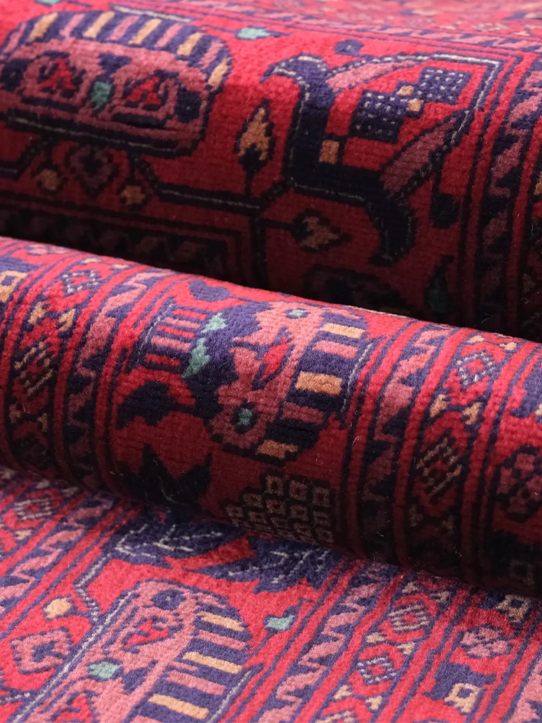 Afgan Halı   %100 Saf Yün   2.95× 2.01 =5.92m2  50x50 ilmek