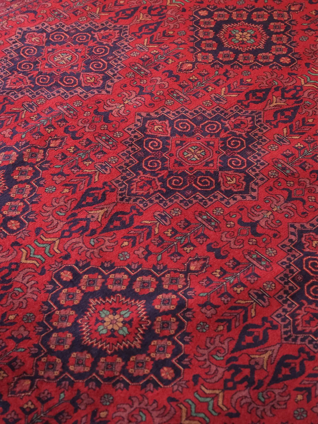 Afgan Halı   %100 Saf Yün   2.95× 2.01 =5.92m2  50x50 ilmek