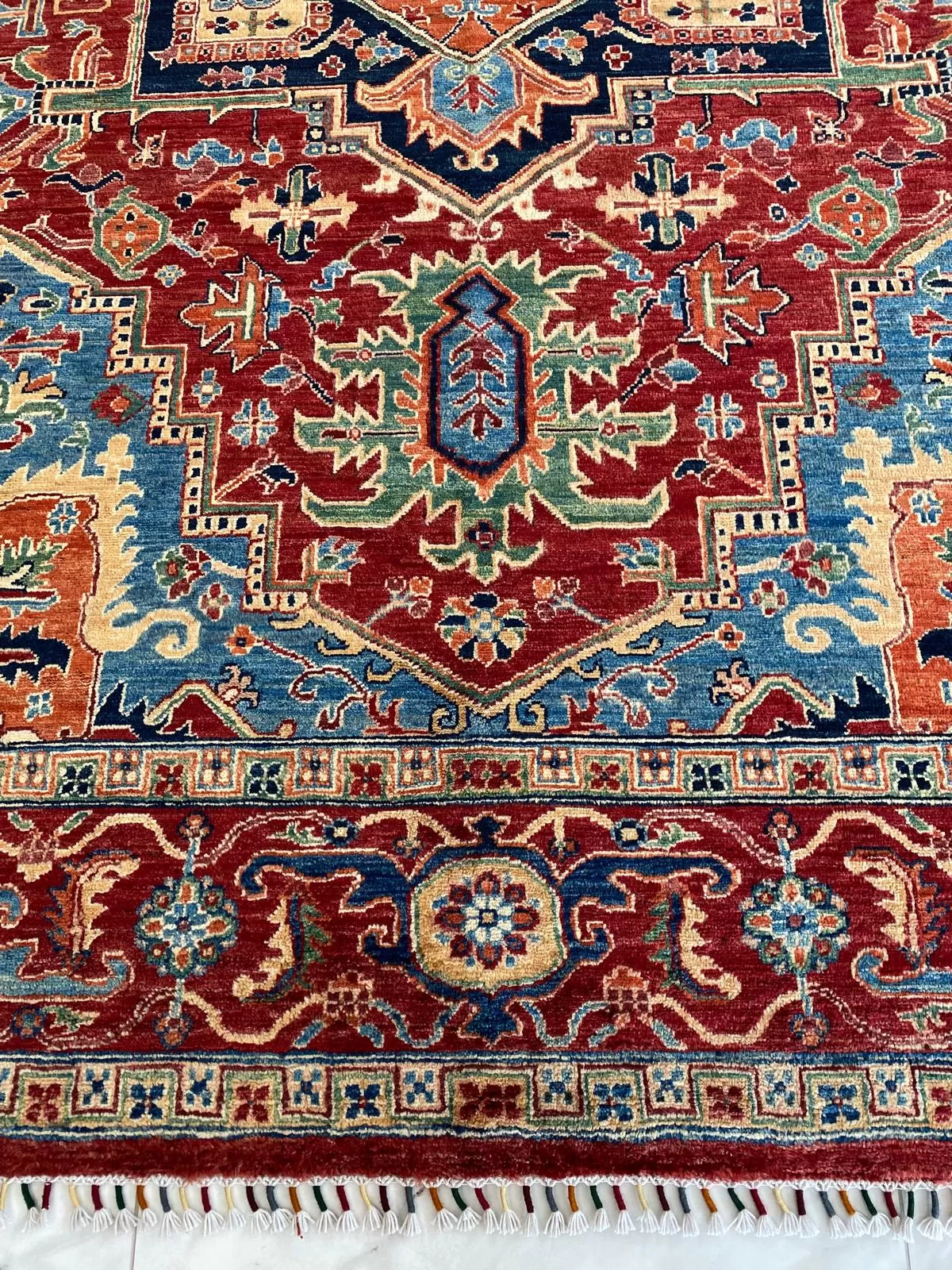 Afgan El Dokuma Hariz Halı       2.99x2.08=6.21m2       %100 Saf Yün   35x40 ilmek