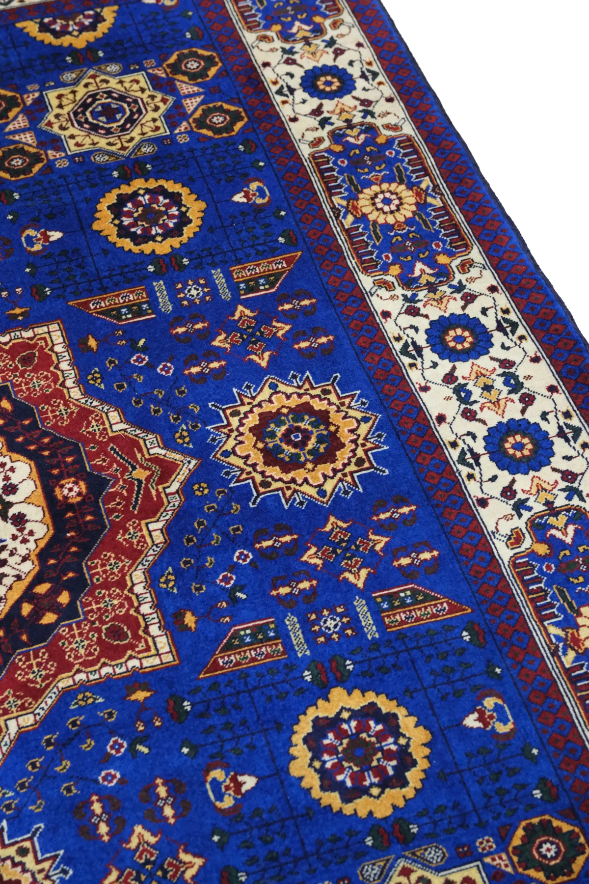 Afgan Memlük Halı  %100 Saf Yün  2.00x.1.53= 3.06m2  50x50 ilmek