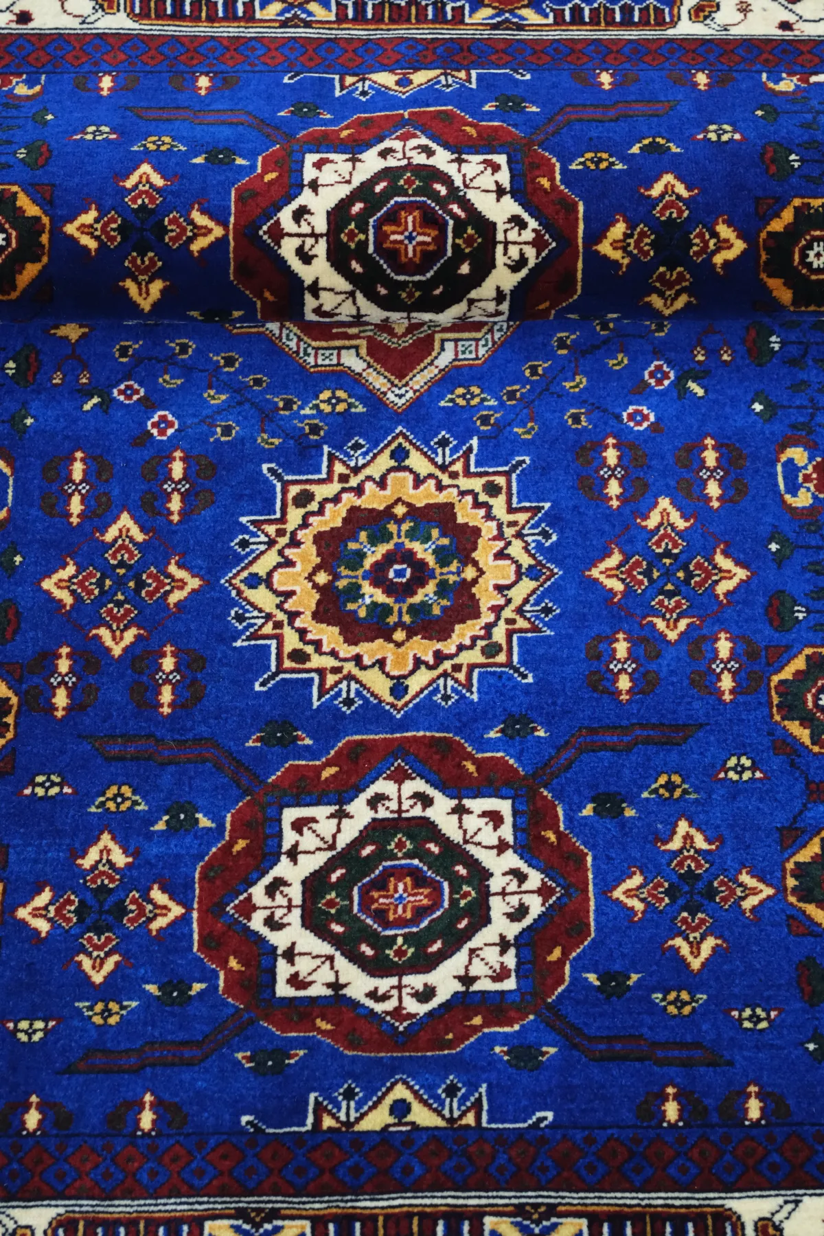 Afgan Memlük Halı  %100 Saf Yün  2.00x.1.53= 3.06m2  50x50 ilmek